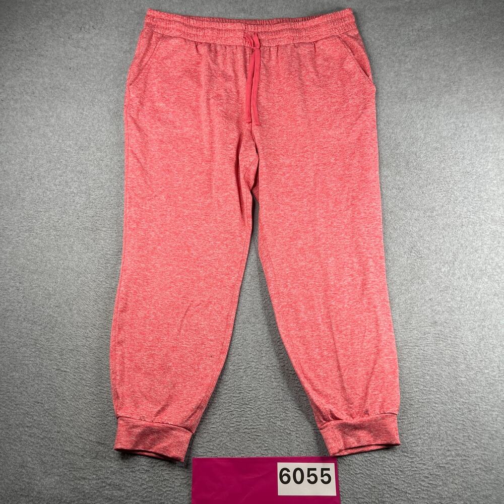 Avia Lightweight Pants Womens Pink Heather Draw String 2XL